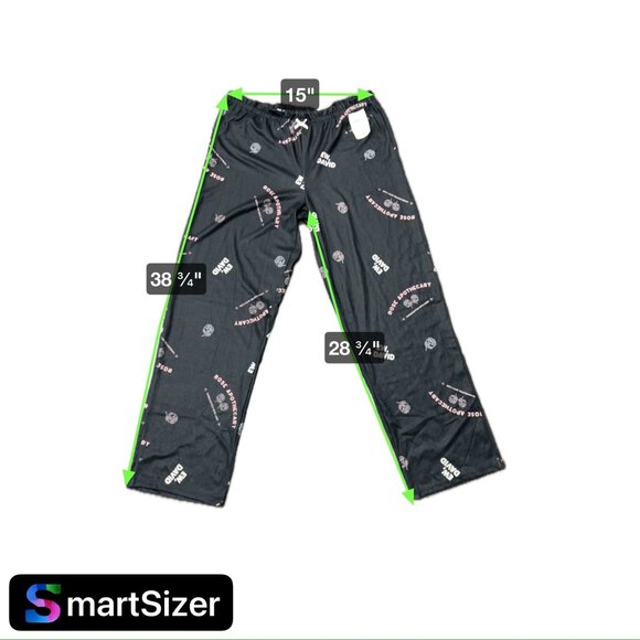 Schitts Creek NEW Ew David Rose Apothecary Pajama Pants Sleepwear Size M Black - Picture 6 of 8